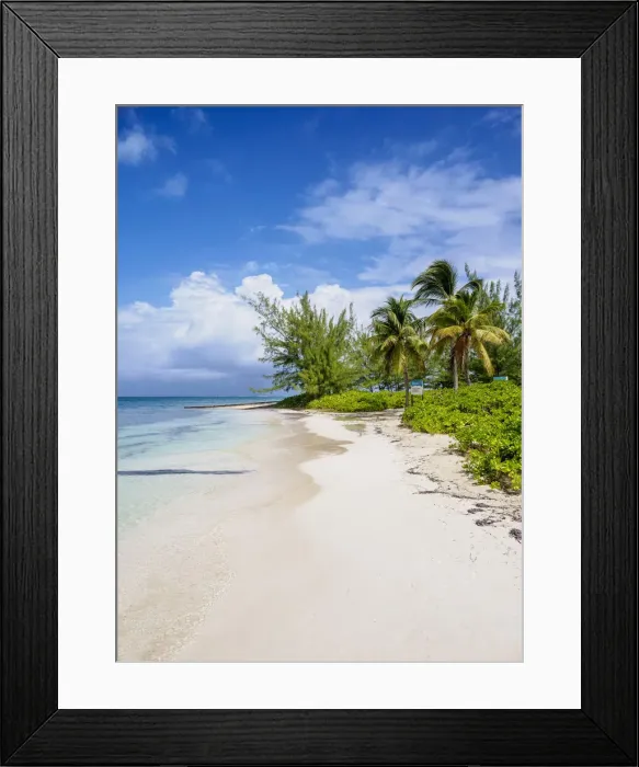 Framed Print : Starfish Point Beach, North Side, Grand Cayman, Cayman Islands