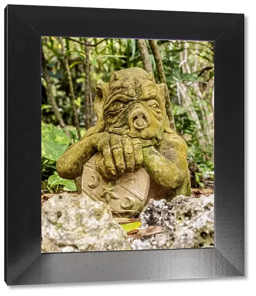 Gnome Figure at Queen Elizabeth II Botanic Park, North Side, Grand Cayman, Cayman Islands