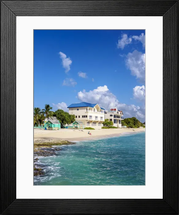 Framed Print : Seven Mile Beach, West Bay, Grand Cayman, Cayman Islands