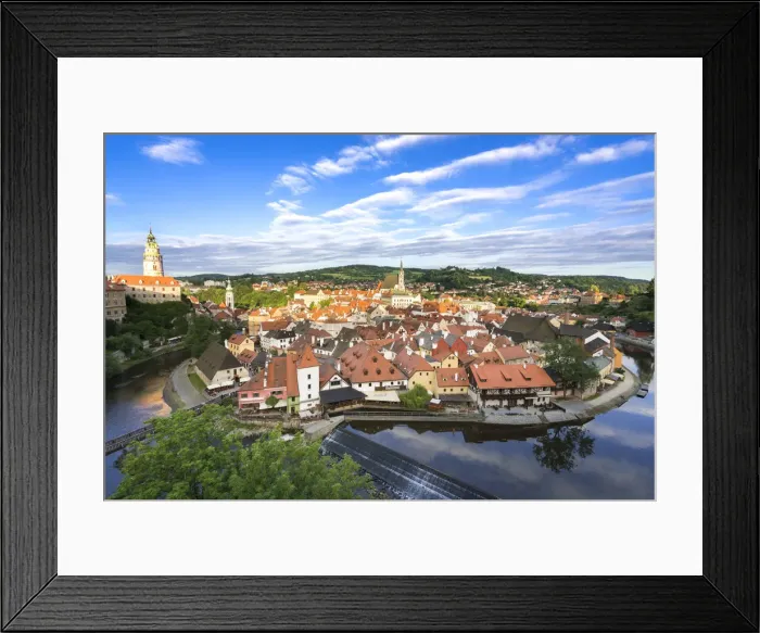 Framed Print : Historic town of Cesky Krumlov and Cesky Krumlov Caste Tower on sunny day, UNESCO, Cesky Krumlov, South Bohemian Region, Czech Republic Framed Print : Historic town of Cesky Krumlov and Cesky Krumlov Caste Tower on sunny day, UNESCO, Cesky Krumlov, South Bohemian Region, Czech Republic