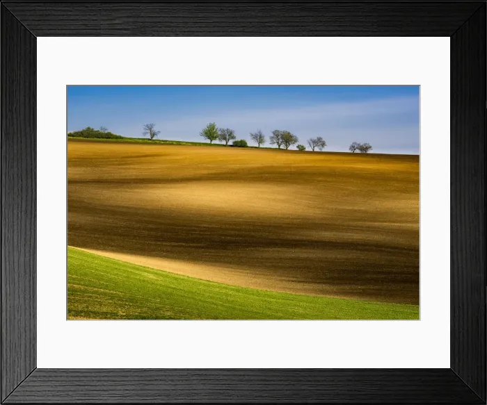 Framed Print : Scenic view of rolling hills near Kyjov, Hodonin District, South Moravian Region, Moravia, Czech Republic Framed Print : Scenic view of rolling hills near Kyjov, Hodonin District, South Moravian Region, Moravia, Czech Republic
