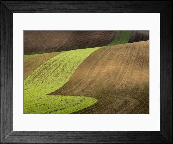 Framed Print : Scenic view of brown and green rolling hills near Kyjov, Hodonin District, South Moravian Region, Moravia, Czech Republic Framed Print : Scenic view of brown and green rolling hills near Kyjov, Hodonin District, South Moravian Region, Moravia, Czech Republic