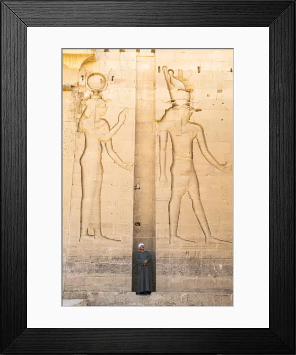 Framed Print : Guradian at the Temple of Philae on an island in Lake Nasser, Nile River, Aswan, Egypt Framed Print : Guradian at the Temple of Philae on an island in Lake Nasser, Nile River, Aswan, Egypt