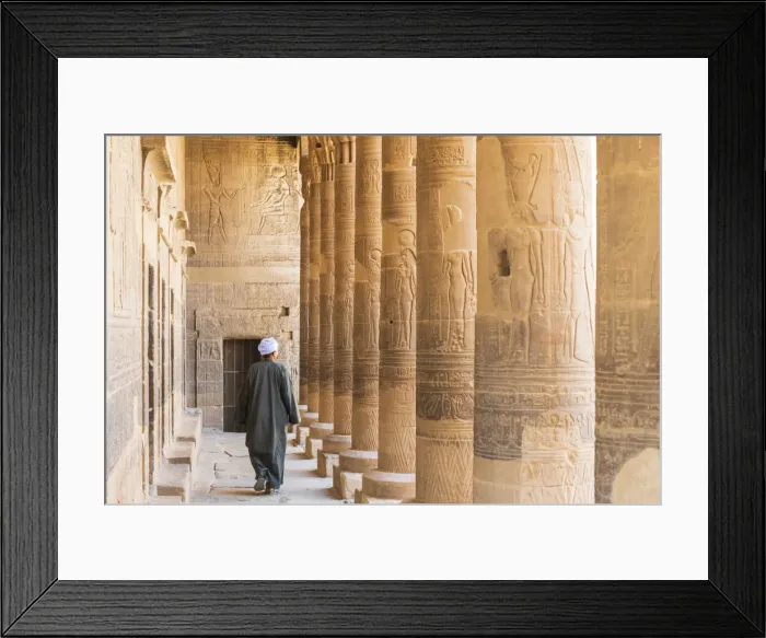 Framed Print : Guradian at the Temple of Philae on an island in Lake Nasser, Nile River, Aswan, Egypt Framed Print : Guradian at the Temple of Philae on an island in Lake Nasser, Nile River, Aswan, Egypt