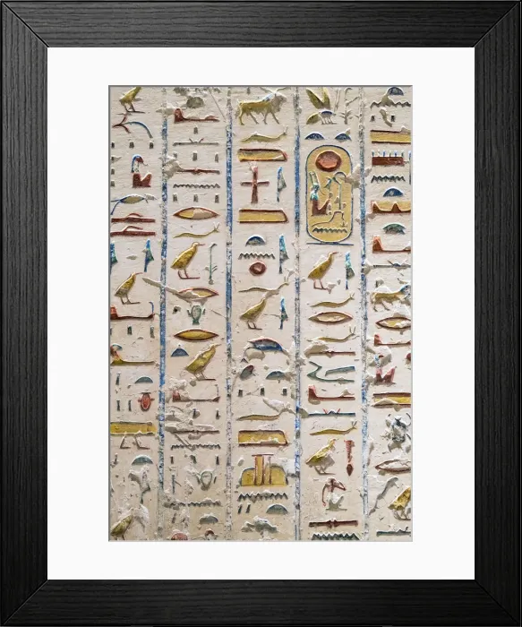 Framed Print : Valley of the Kings, burial chamber decorated with bas-relief in the tomb of Ramses IX Framed Print : Valley of the Kings, burial chamber decorated with bas-relief in the tomb of Ramses IX