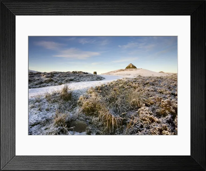 Framed Print : Dunkery Beacon on a snowy winter morning, Dunkery Hill, Exmoor National Park, Somerset Framed Print : Dunkery Beacon on a snowy winter morning, Dunkery Hill, Exmoor National Park, Somerset