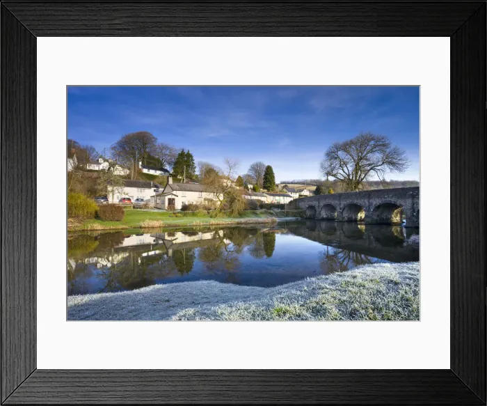 Framed Print : Frost carpets the banks of the River Barle at Withypool in Exmoor National Park, Somerset Framed Print : Frost carpets the banks of the River Barle at Withypool in Exmoor National Park, Somerset