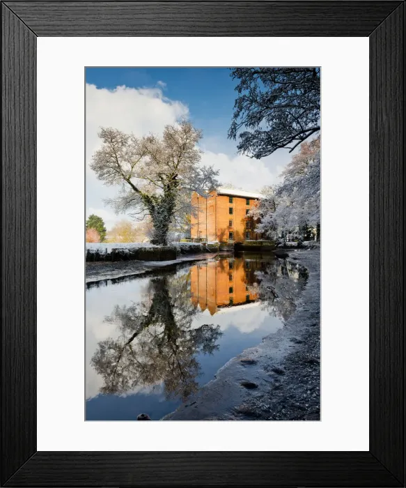 Framed Print : Letheringsett Water Mill in Winter, Letheringsett, Norfolk, England Framed Print : Letheringsett Water Mill in Winter, Letheringsett, Norfolk, England