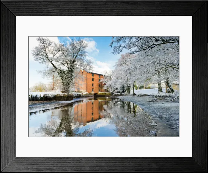 Framed Print : Letheringsett Water Mill in Winter, Letheringsett, Norfolk, England Framed Print : Letheringsett Water Mill in Winter, Letheringsett, Norfolk, England