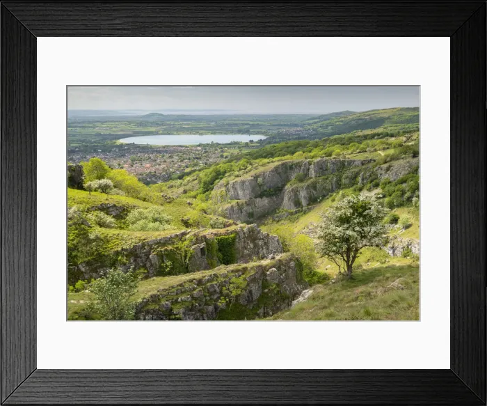 Framed Print : Limestone cliffs at Cheddar Gorge in Somerset, England Framed Print : Limestone cliffs at Cheddar Gorge in Somerset, England