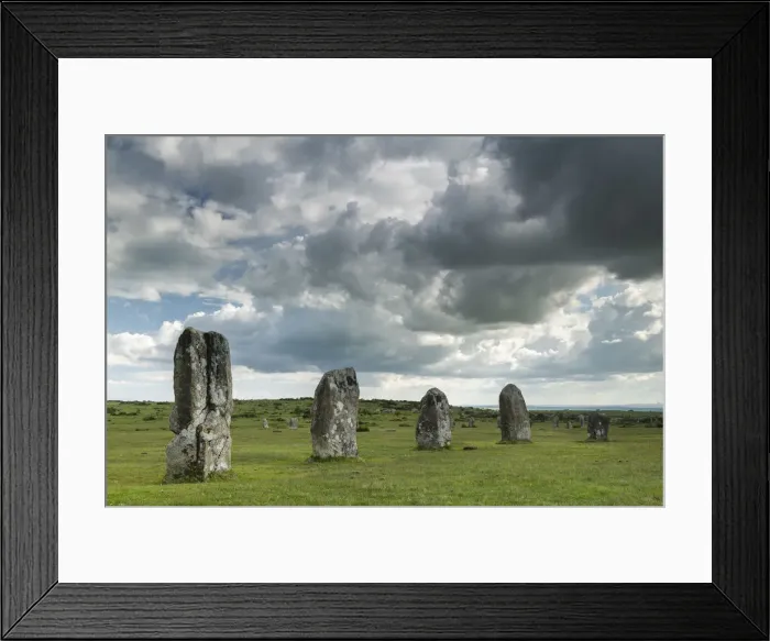 Framed Print : Minions Stone Circle on Bodmin Moor, Cornwall, England Framed Print : Minions Stone Circle on Bodmin Moor, Cornwall, England
