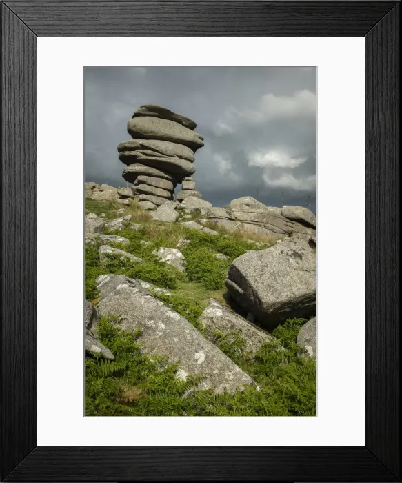 Framed Print : The Cheesewring granite tor on Stowes Hill in Bodmin Moor, Cornwall, England Framed Print : The Cheesewring granite tor on Stowes Hill in Bodmin Moor, Cornwall, England