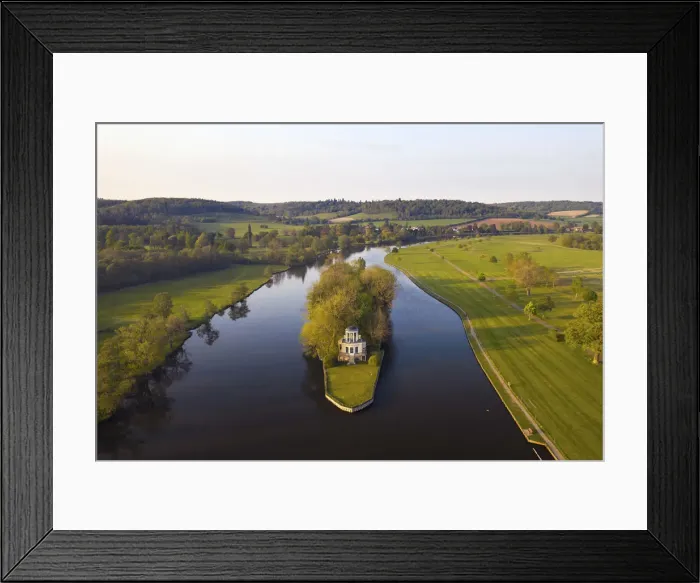 Framed Print : Temple Island, Henley-on-Thames, Oxfordshire, England Framed Print : Temple Island, Henley-on-Thames, Oxfordshire, England