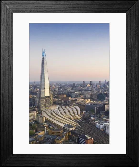 Framed Print : Sunsrise over the Shard and city of London, London, England, UK Framed Print : Sunsrise over the Shard and city of London, London, England, UK