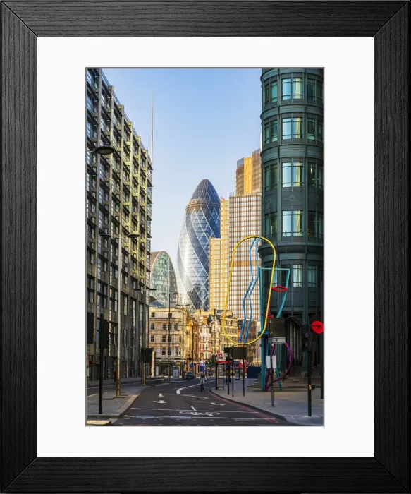 Framed Print : The Gherkin, London, England, UK Framed Print : The Gherkin, London, England, UK