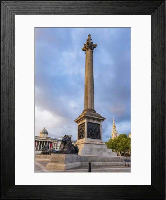 Framed Print : National Gallery and St Martin in the Fields church in Trafalgar Square, London, England