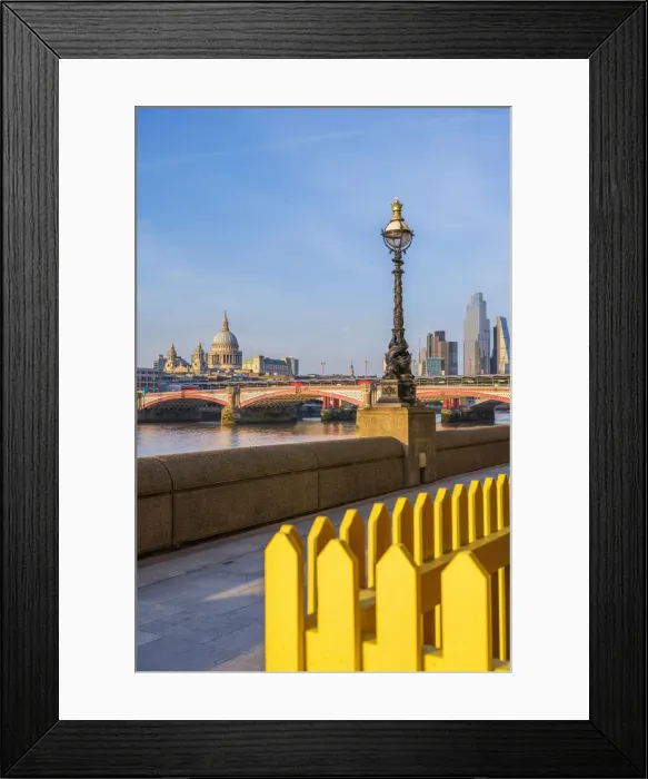 Framed Print : St. Pauls Cathedral and blackfriars bridge, London, England, UK Framed Print : St. Pauls Cathedral and blackfriars bridge, London, England, UK