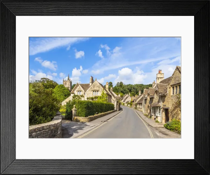 Framed Print : Castle Combe, Cotswolds, Gloucestershire, England, UK Framed Print : Castle Combe, Cotswolds, Gloucestershire, England, UK