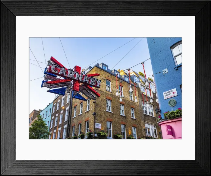 Framed Print : Carnaby Street in Soho, City of Westminster, London, England, UK Framed Print : Carnaby Street in Soho, City of Westminster, London, England, UK