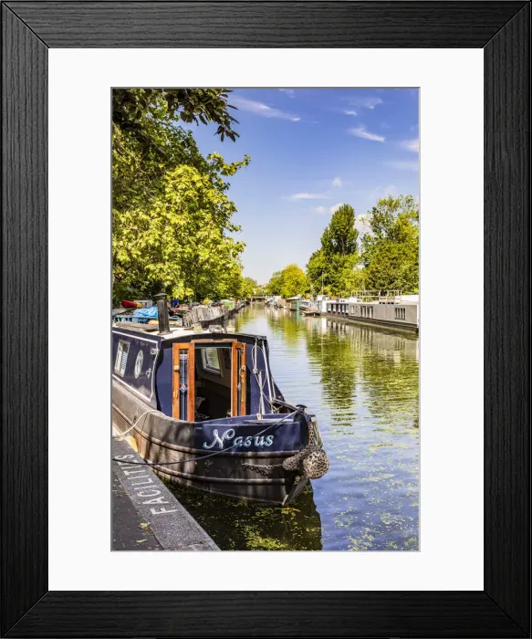 Framed Print : Little Venice, Maida Vale, City of Westminster, London, England, UK Framed Print : Little Venice, Maida Vale, City of Westminster, London, England, UK