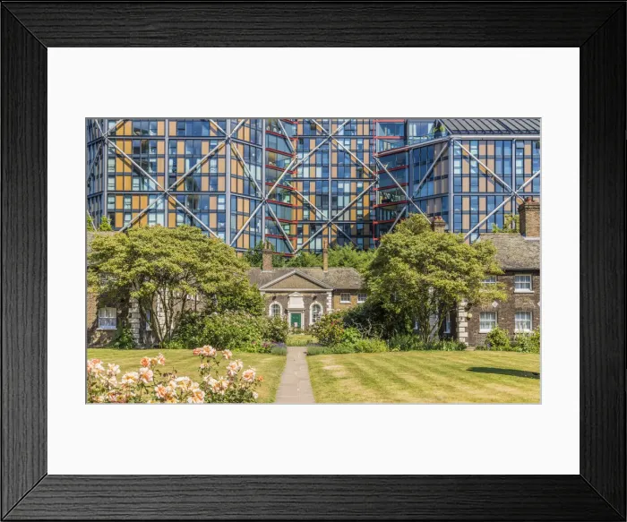 Framed Print : Hoptons Almshouses, London, England, UK Framed Print : Hoptons Almshouses, London, England, UK