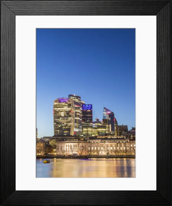 Framed Print : Night Cityscape, London, England, UK Framed Print : Night Cityscape, London, England, UK