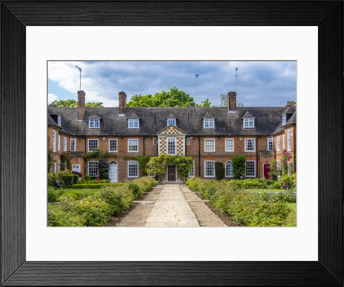 Framed Print : United Kingdom, England, London, Barnet. View of arts and crafts homes on Corringham road