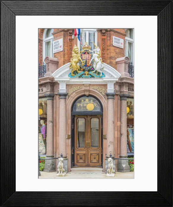 Framed Print : Purdeys Gun Shop, Mayfair, London, England, Uk Framed Print : Purdeys Gun Shop, Mayfair, London, England, Uk