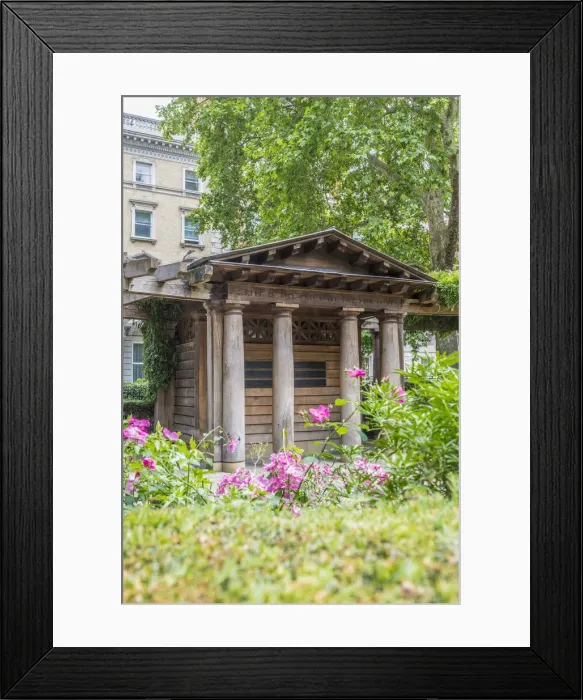 Framed Print : September 11 Memorial Garden, Grosvenor Square, London, England, Uk Framed Print : September 11 Memorial Garden, Grosvenor Square, London, England, Uk