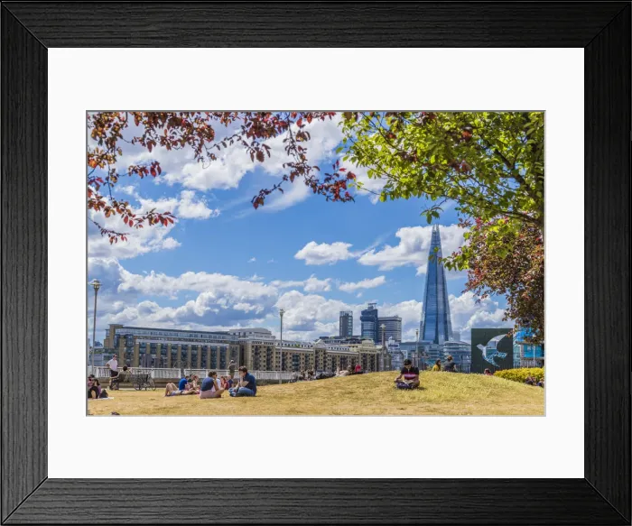 Framed Print : Shard view from Wapping, London, England, Uk Framed Print : Shard view from Wapping, London, England, Uk