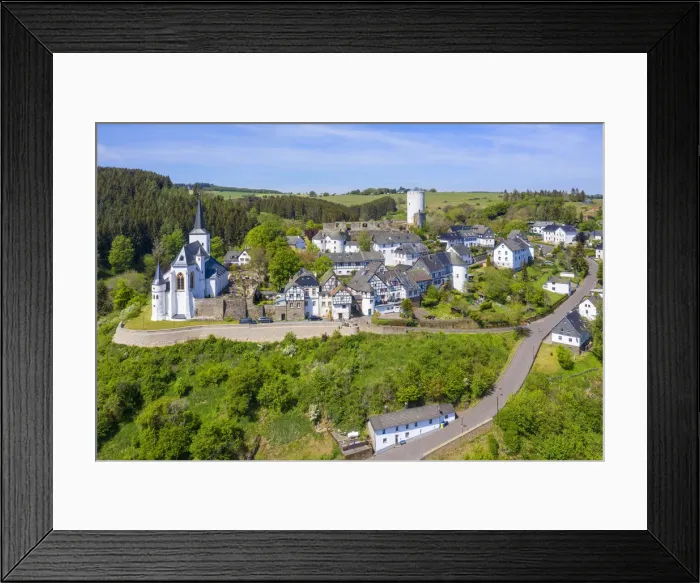 Framed Print : Aerial view on Reifferscheid castle, Eifel, North Rhine-Westphalia, Germany Framed Print : Aerial view on Reifferscheid castle, Eifel, North Rhine-Westphalia, Germany