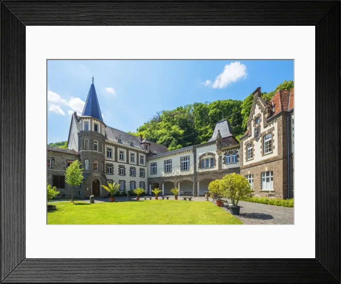 Framed Print : Brohleck castle at Brohl-Lutzing, Rhine valley, Eifel, Rhineland-Palatinate, Germany Framed Print : Brohleck castle at Brohl-Lutzing, Rhine valley, Eifel, Rhineland-Palatinate, Germany
