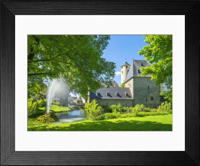 Framed Print : Rittersdorf castle near Bitburg, Eifel, Rhineland-Palatinate, Germany Framed Print : Rittersdorf castle near Bitburg, Eifel, Rhineland-Palatinate, Germany
