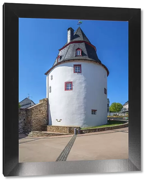 The Schinderhannes tower at Simmern, Hunsruck, Rhineland-Palatinate, Germany