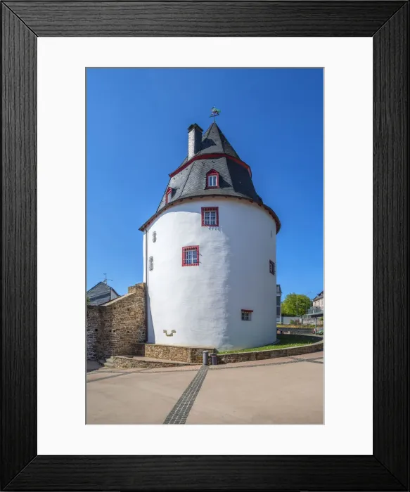Framed Print : The Schinderhannes tower at Simmern, Hunsruck, Rhineland-Palatinate, Germany Framed Print : The Schinderhannes tower at Simmern, Hunsruck, Rhineland-Palatinate, Germany