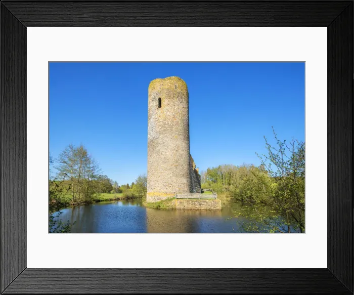 Framed Print : Castle ruin Baldenau near Morbach, Hunsruck, Rhineland-Palatinate, Germany Framed Print : Castle ruin Baldenau near Morbach, Hunsruck, Rhineland-Palatinate, Germany