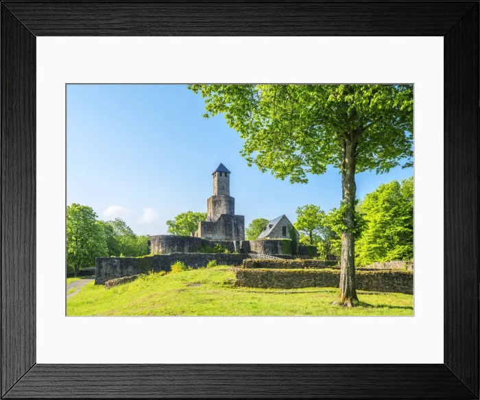 Framed Print : Grimburg castle near Kell am See, Hunsruck, Rhineland-Palatinate, Germany Framed Print : Grimburg castle near Kell am See, Hunsruck, Rhineland-Palatinate, Germany