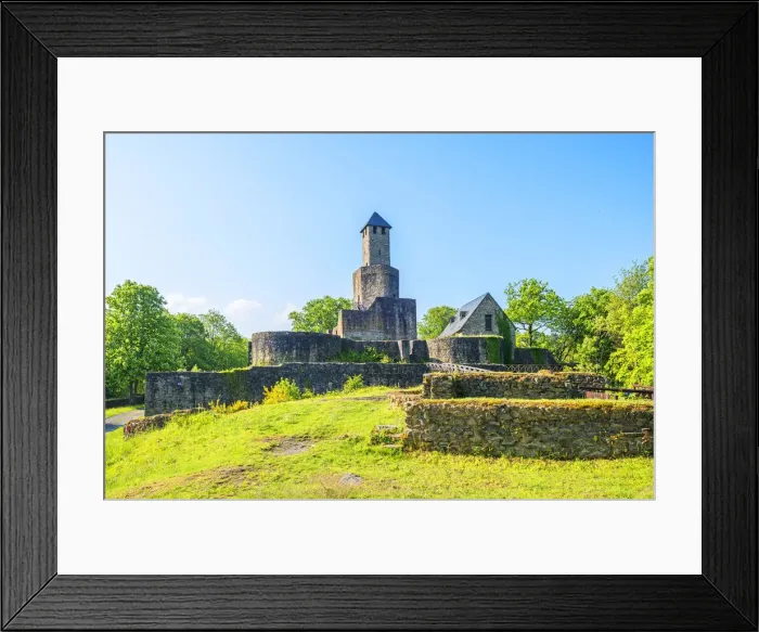 Framed Print : Grimburg castle near Kell am See, Hunsruck, Rhineland-Palatinate, Germany Framed Print : Grimburg castle near Kell am See, Hunsruck, Rhineland-Palatinate, Germany