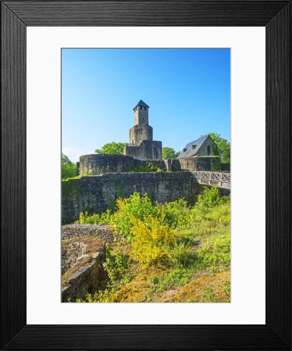 Framed Print : Grimburg castle near Kell am See, Hunsruck, Rhineland-Palatinate, Germany Framed Print : Grimburg castle near Kell am See, Hunsruck, Rhineland-Palatinate, Germany