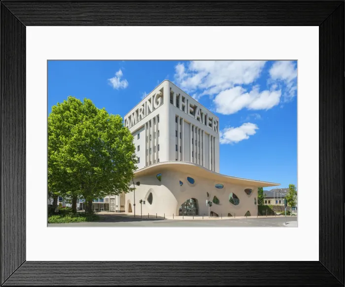 Framed Print : Theater am Ring, Saarlouis, Saarland, Germany Framed Print : Theater am Ring, Saarlouis, Saarland, Germany