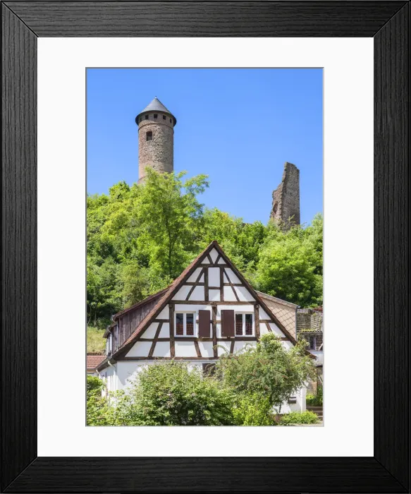 Framed Print : Kirkel castle ruin, Saarland, Germany Framed Print : Kirkel castle ruin, Saarland, Germany