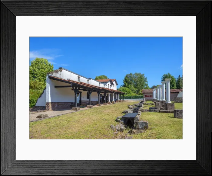 Framed Print : Roman museum Schwarzenacker near Homburg, Saarland, Germany