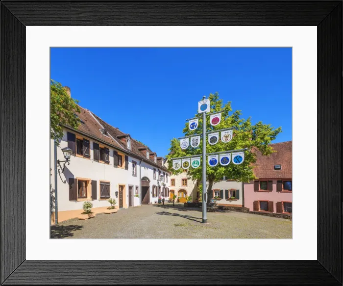 Framed Print : Historical houses at Ottweiler, Saarland, Germany Framed Print : Historical houses at Ottweiler, Saarland, Germany