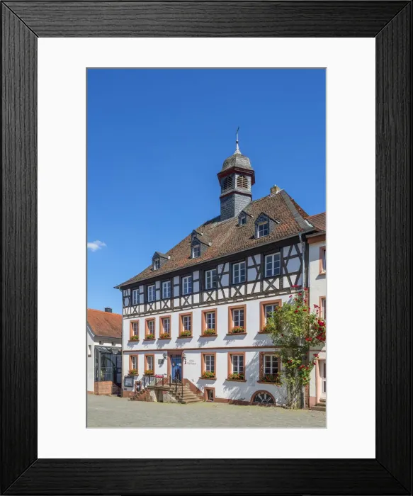 Framed Print : City hall of Ottweiler, Saarland, Germany Framed Print : City hall of Ottweiler, Saarland, Germany