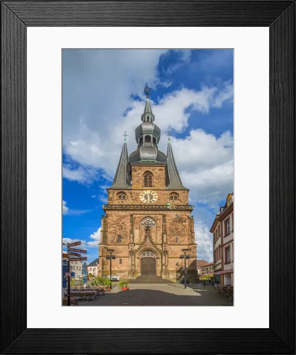 Framed Print : Wendalinusbasilica, St. Wendel, Saarland, Germany