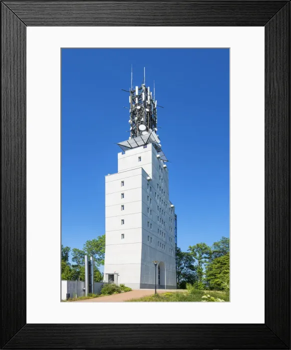 Framed Print : German-french meeting place Schaumberg tower on the Schaumberg at Tholey, Saarland