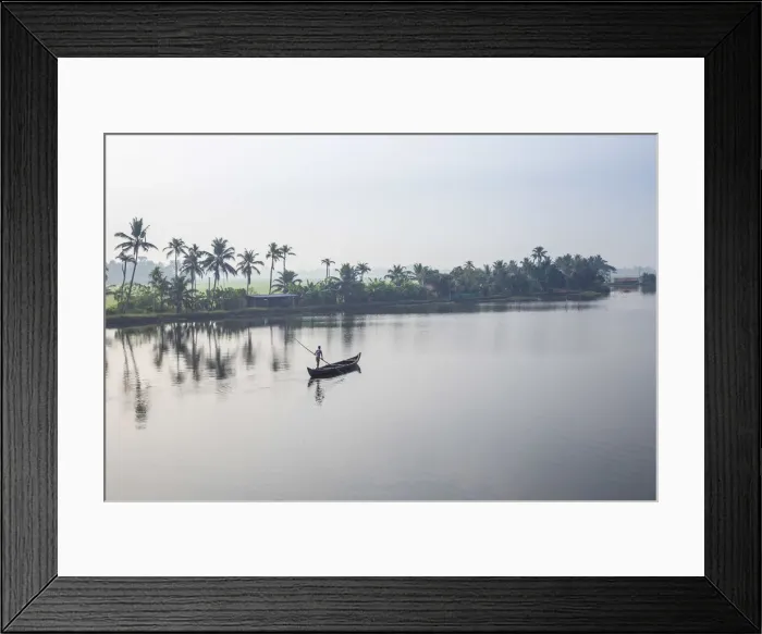 Framed Print : India, Kerala, Alappuzha (Alleppey), Alappuzha (Alleppey) backwaters Framed Print : India, Kerala, Alappuzha (Alleppey), Alappuzha (Alleppey) backwaters