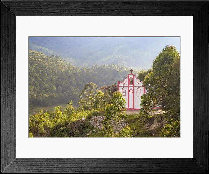 Framed Print : India, Kerala, Munnar, Tea estate church Framed Print : India, Kerala, Munnar, Tea estate church