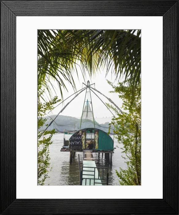 Framed Print : India, Kerala, Cochin - Kochi, Chinese fishing nets Framed Print : India, Kerala, Cochin - Kochi, Chinese fishing nets