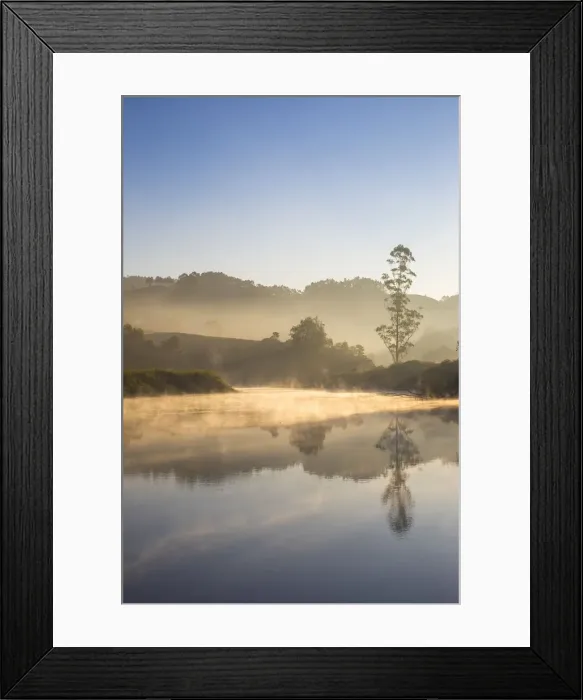 Framed Print : India, Kerala, Munnar, Early morning mist on Muthirappuzhayar River Framed Print : India, Kerala, Munnar, Early morning mist on Muthirappuzhayar River